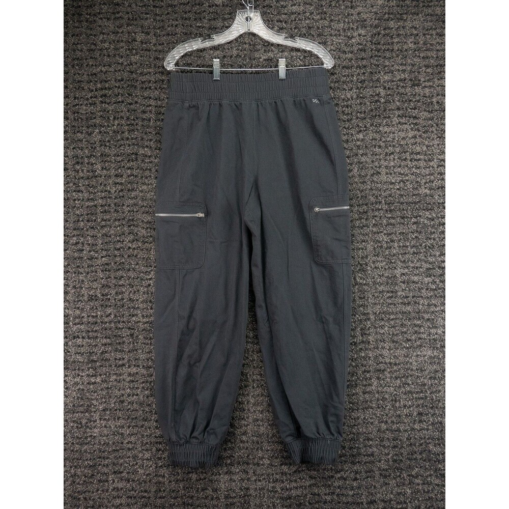 DSG Joggers Womens Medium Gray Relaxed Twill Cargo Pockets Active Athleisure
